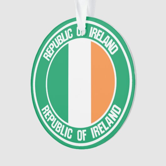 Ireland Round Emblem Ornament (voorkant)