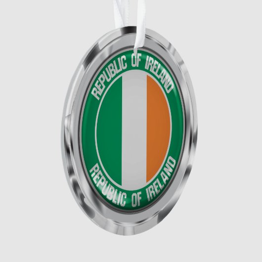Ireland Round Emblem Ornament (voorkant)