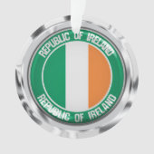 Ireland Round Emblem Ornament (voorkant)