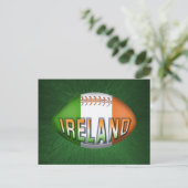 Ireland Rugby Ball Briefkaart (Staand voorkant)