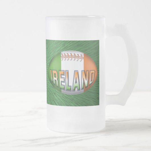 Ireland Rugby Ball Matglas Bierpul (Rechts)