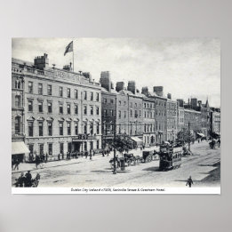 Ireland, Sackville Street 1905 Dublin Poster