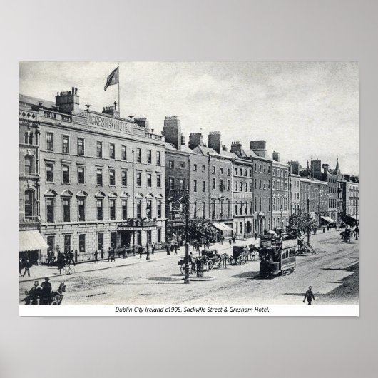  Ireland, Sackville Street 1905 Dublin Poster (Voorkant)