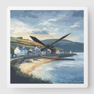 Ireland Scenic Clock Vierkante Klok
