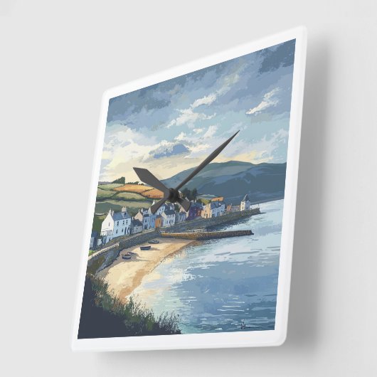 Ireland Scenic Clock Vierkante Klok (Hoek)