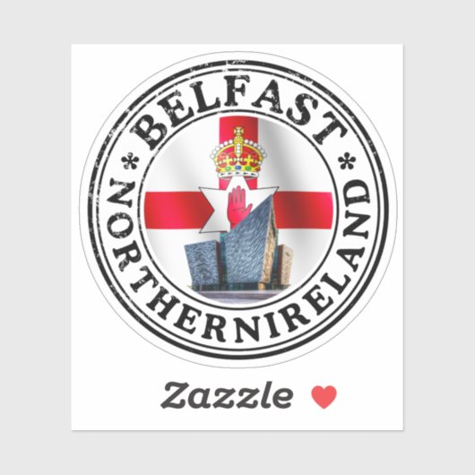 Ireland Seal Sticker Round Flag For Laptop Book (Vel)