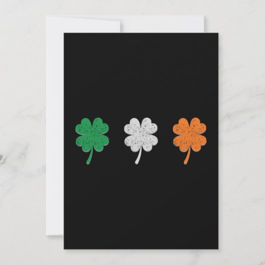 Ireland Shamrock Clover Flag (Voorkant)