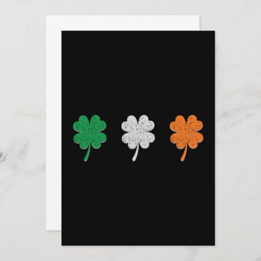 Ireland Shamrock Clover Flag (Voorkant / Achterkant)