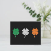 Ireland Shamrock Clover Flag Briefkaart (Staand voorkant)