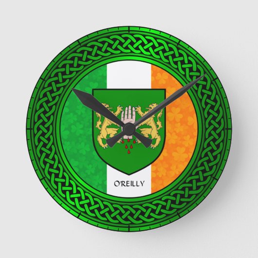 Ireland Shamrock Flag - O'Reilly Ronde Klok (Voorkant)