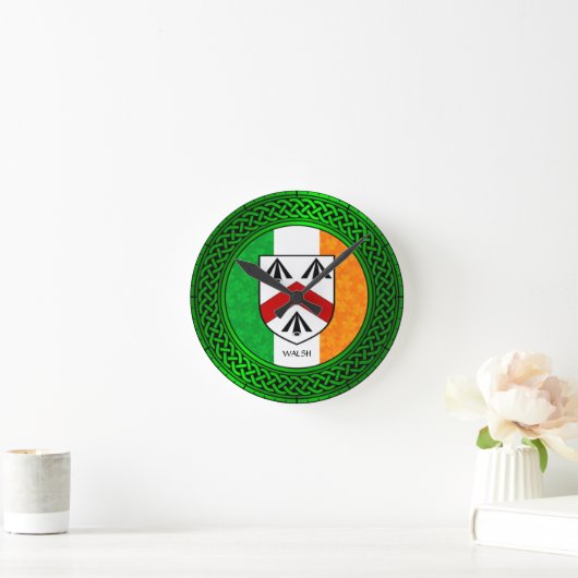 Ireland Shamrock Flag - Walsh Ronde Klok (Huis)