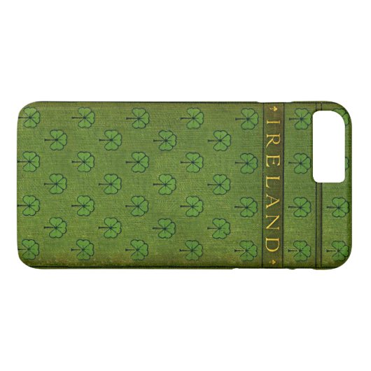 Ireland Shamrock Old Book Hoesje (Achterkant (Horizontaal))
