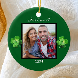 Ireland Shamrock Photo Ornament