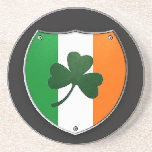 Ireland Shamrock Shield Onderzetter (Voorkant)