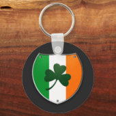 Ireland Shamrock Shield Sleutelhanger (Voorkant)
