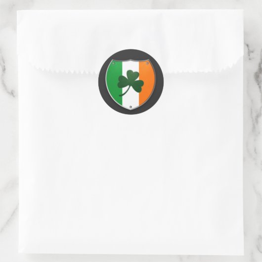 Ireland Shamrock Shield Sticker (Tas)