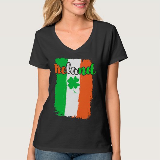 Ireland shamrock St Patrick's Day  1 T-shirt (Voorkant)