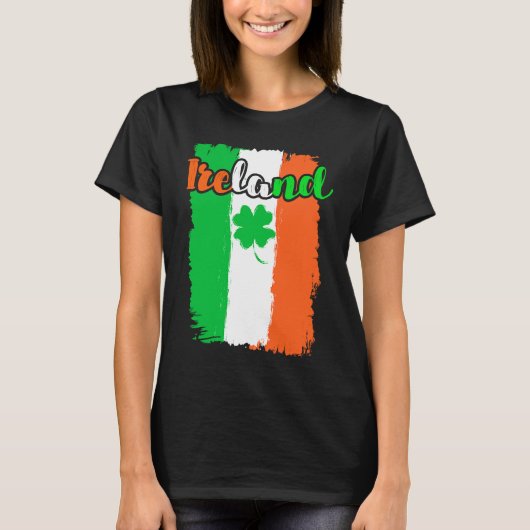 Ireland shamrock St Patrick's Day  1 T-shirt (Voorkant)