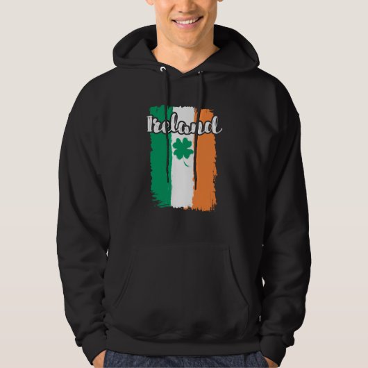 Ireland shamrock St Patrick's Day Hoodie (Voorkant)