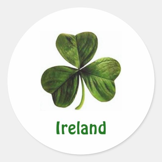 Ireland Shamrock - Sticker (Voorkant)