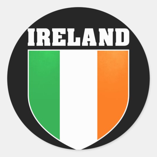 Ireland Shield Sticker (Voorkant)