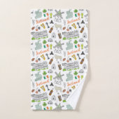 Ireland Sketch Doodle Pattern Bad Handdoek (Handdoek)
