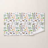 Ireland Sketch Doodle Pattern Bad Handdoek (Handdoek)