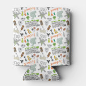 Ireland Sketch Doodle Pattern Blikjeskoeler (Achterkant)