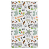 Ireland Sketch Doodle Pattern Klein Cadeauzakje (Achterkant)