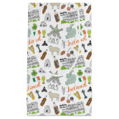 Ireland Sketch Doodle Pattern Klein Cadeauzakje (Voorkant)