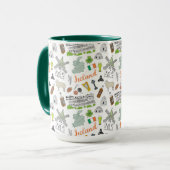 Ireland Sketch Doodle Pattern Mok (Voorkant links)