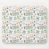 Ireland Sketch Doodle Pattern Muismat (Voorkant)