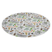 Ireland Sketch Doodle Pattern Snijplank (Hoek)