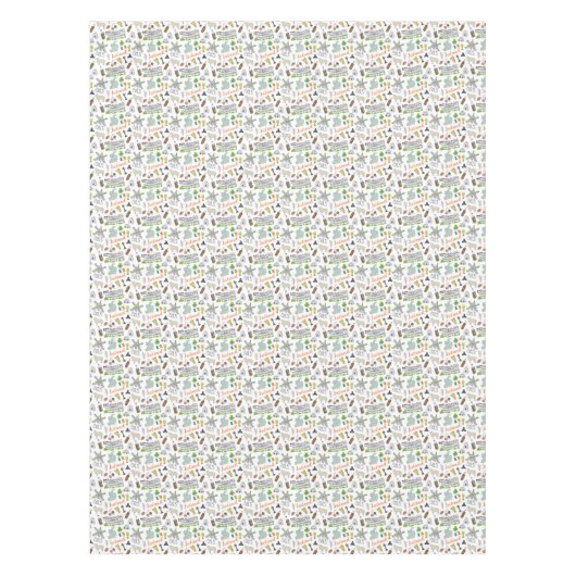 Ireland Sketch Doodle Pattern Tafelkleed (Voorkant)