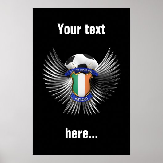 Ireland Soccer Champions Poster (Voorkant)