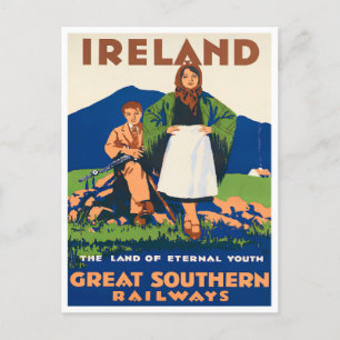 Ireland Southern Railways vintage Briefkaart