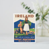 Ireland Southern Railways vintage Briefkaart (Staand voorkant)