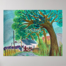 Ireland Souvenir Waterverf Poster