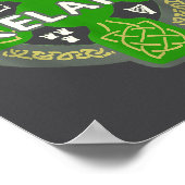Ireland St Patrick Day Celtic Cross Green Poster (Hoek)