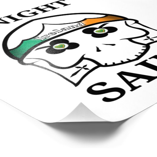 Ireland St Patrick's Day Knight Saint Foto Afdruk (Hoek)