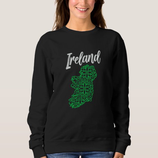 Ireland St Patricks Day Leprechaun Gaelic Irish St Trui (Voorkant)