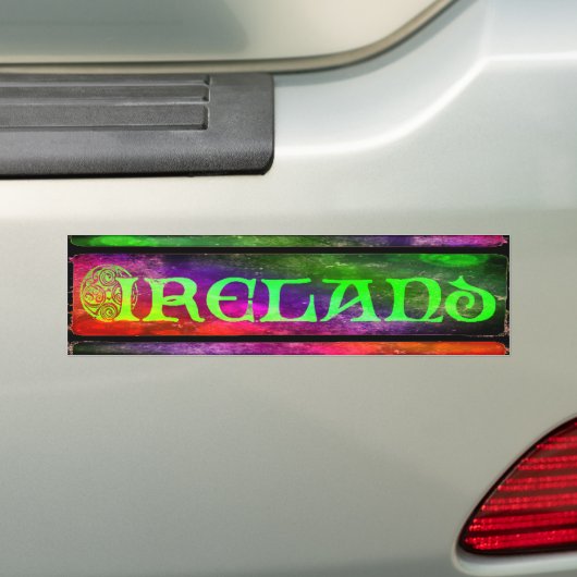 Ireland Sticker, Aufkleber, Regenbogen, bunt Bumpersticker (Op auto)