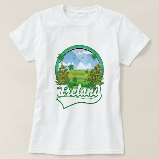 Ireland Travel logo T-shirt (Design voorkant)