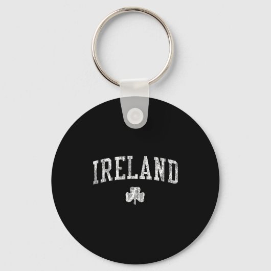 Ireland Vintage Srts Design Irish Shamrock  Sleutelhanger (Voorkant)