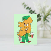 Ireland Vintage Travel Souvenir Caricature Briefkaart (Staand voorkant)
