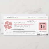 Ireland Wedding Boarding Pass Kaart (Voorkant)