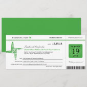 Ireland Wedding Boarding Pass Kaart (Voorkant / Achterkant)