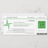 Ireland Wedding Boarding Pass Kaart (Voorkant)