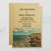 Ireland Wedding Invitation  midden-eeuw Kaart (Voorkant / Achterkant)