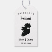 Ireland Wedding Welcome Bag Label, Groot-Brittanni Cadeaulabel (Voorkant)